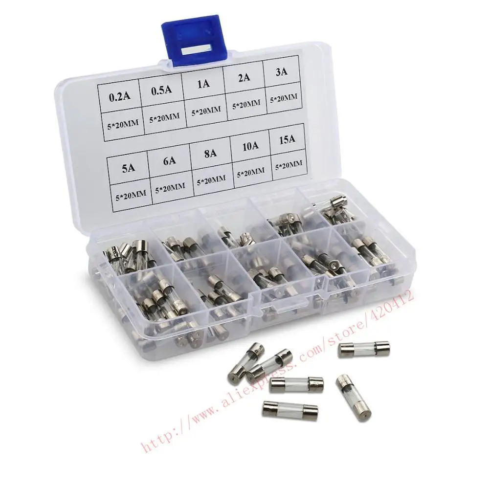 High quality for 100 Pcs/lot 250V 0.2A 5 x 20mm Quick Blow Glass Tube Fuses | Обустройство дома