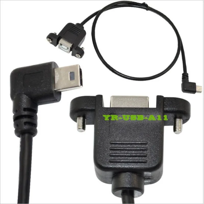 0 5 м USB 2 B Панельное крепление к Мини контактному прямоугольному удлинительному