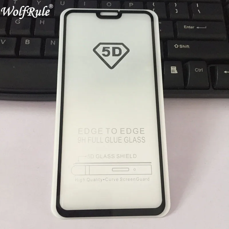 5D изогнутое полное покрытие закаленное стекло Huawei Honor 8X изогнутая Защитная