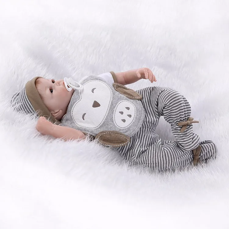 50 см ручной работы 20 &quotbebe живой Reborn силиконовые детские куклы новорожденный