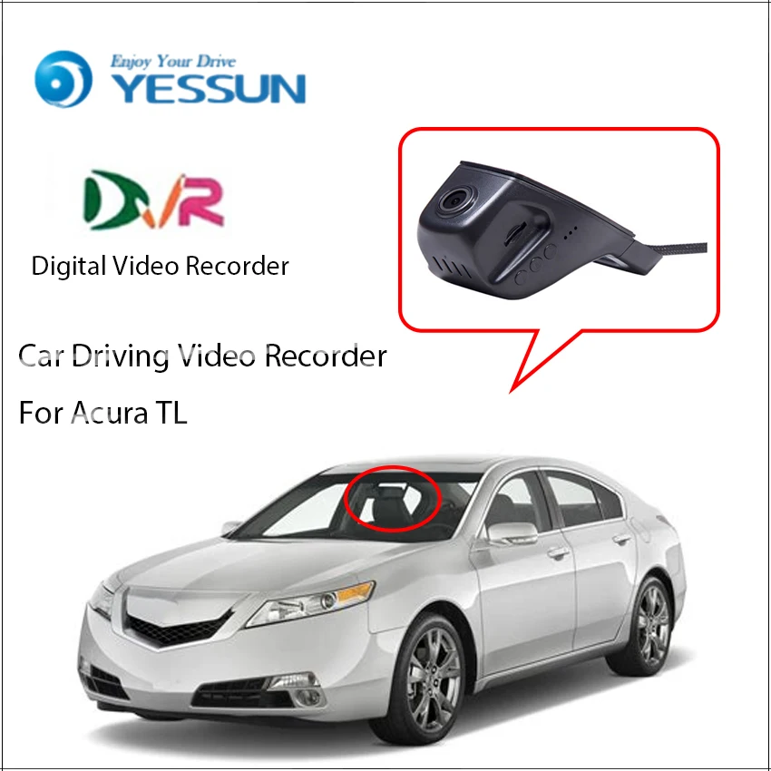 YESSUN LXK 107 TL DVR видеорегистратор для вождения iPhone Android приложение управление