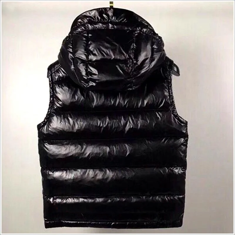 Горячая Распродажа зимний пуховый жилет мужской 90% белый утиный пух свободный