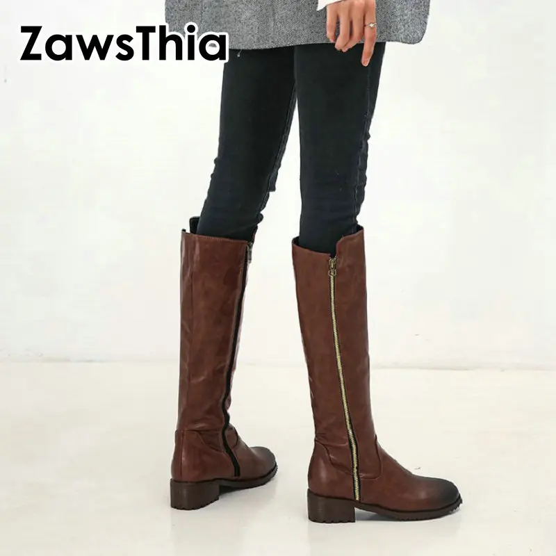 ZawsThia 2020 Зимняя мода новая теплая плюшевая молния Свободная Женская повседневная