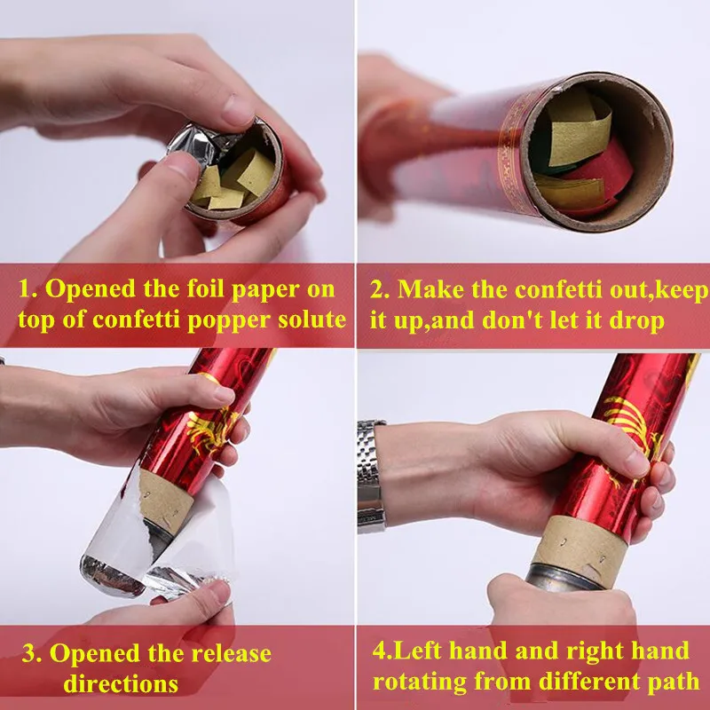 Новые розы пускатели конфетти фейерверк Салют свадьбы трубки украшение для