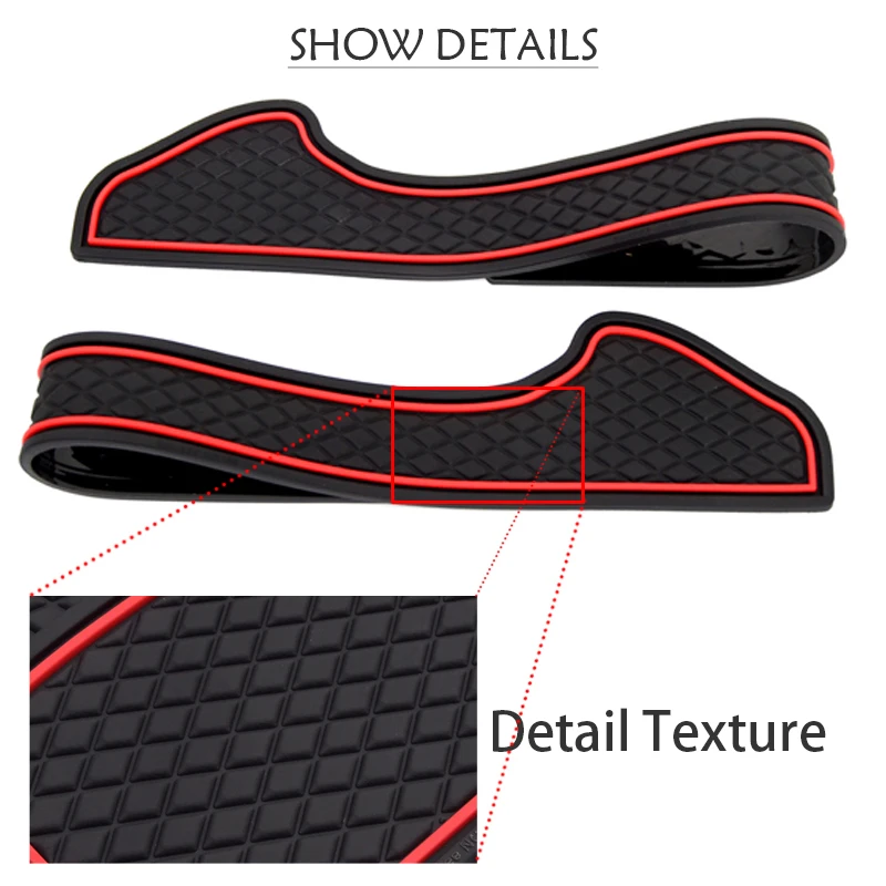 

7pcs/set Sport Style Gate Slot Pad Rubber Car-cup Interior Cup Cushion Door Mat Cup Stickers Covers For MODEL X