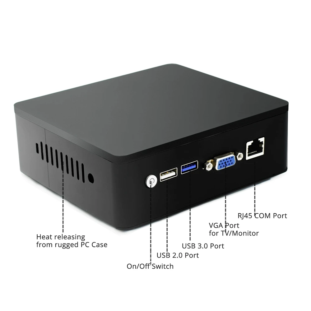 Мини ПК Intel NUC J1900 Windows 10 Linux 2 волоконных гигабитных Ethernet порта RJ45 LAN роутера Pfsense