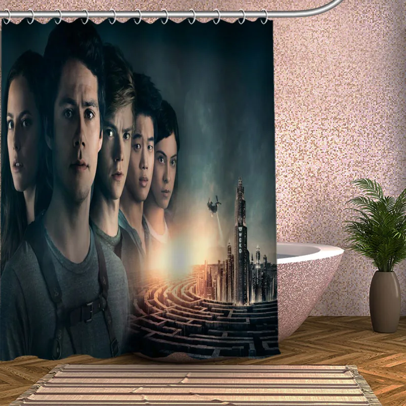 Лабиринт Runner The Death Cure занавеска для душа Экологичная современная ткань полиэстер