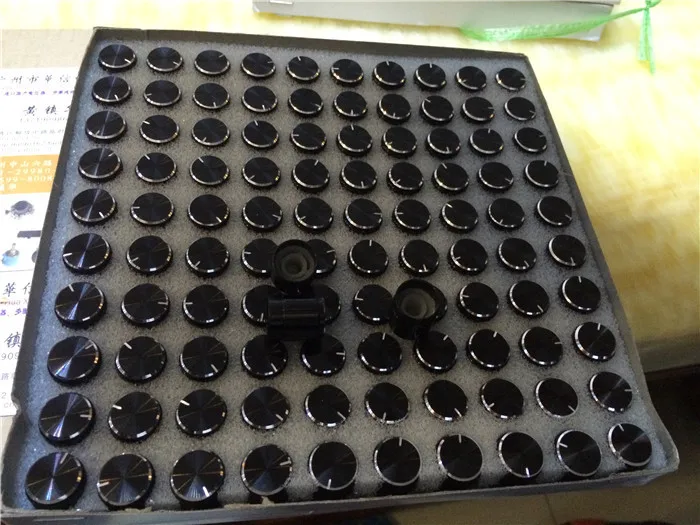 

50pcs 15 * 17mm potentiometer knob cap / volume knob rotary switch black cap