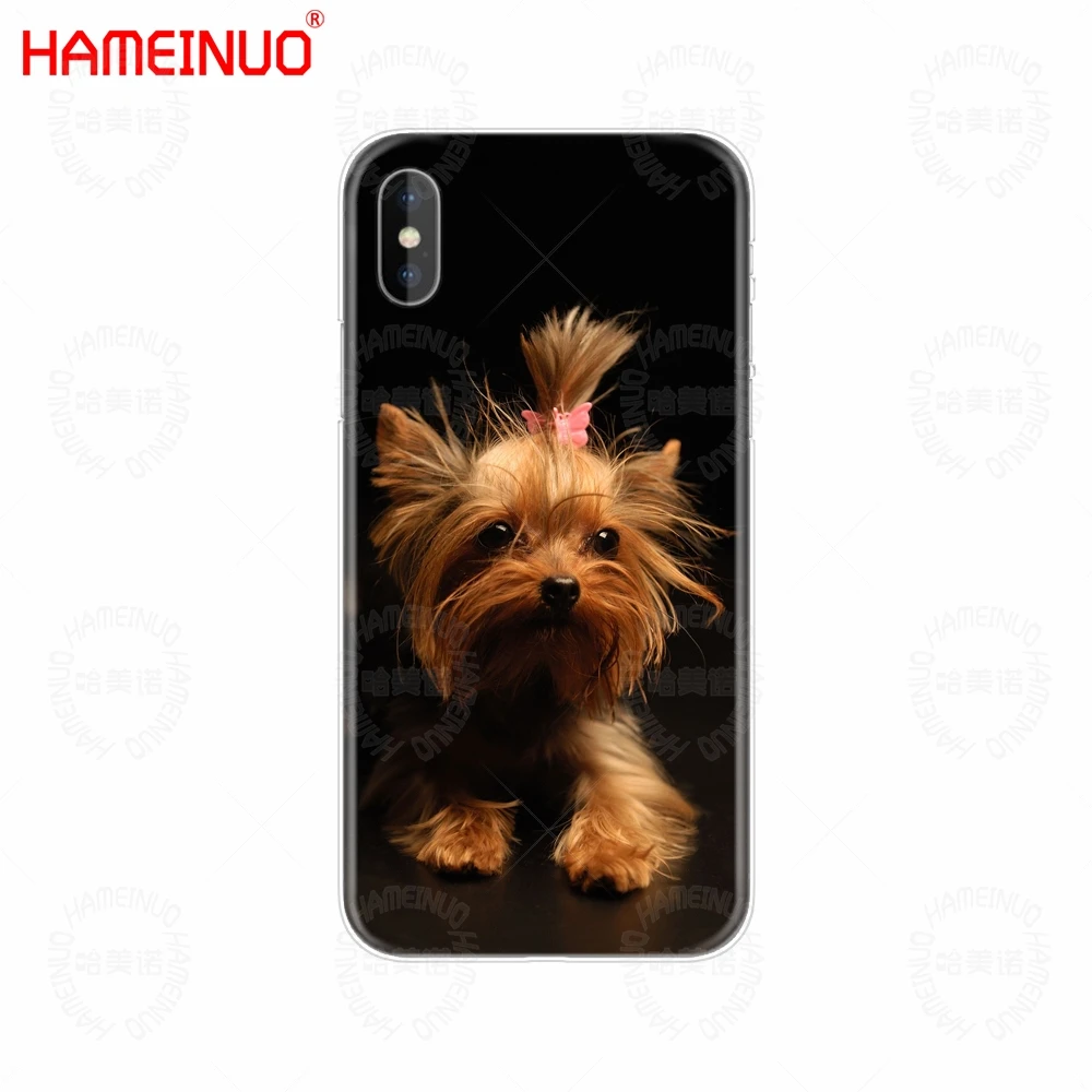 HAMEINUO йоркширский терьер собака щенок Чехол для мобильного телефона iphone X 8 7 6 4 4S 5 5S SE 5c 6s plus - Цвет: 40966
