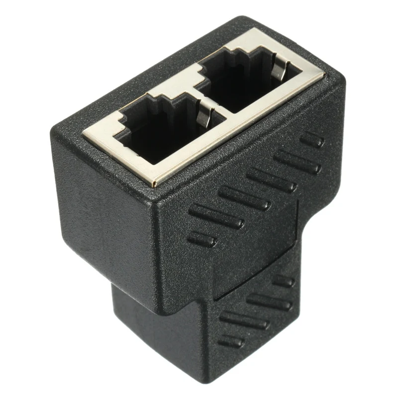 2 шт. CAT5 Cat5e RJ45 Сплиттер Adatper разъем защищенный переходник 8Pin Ethernet сетевой кабель