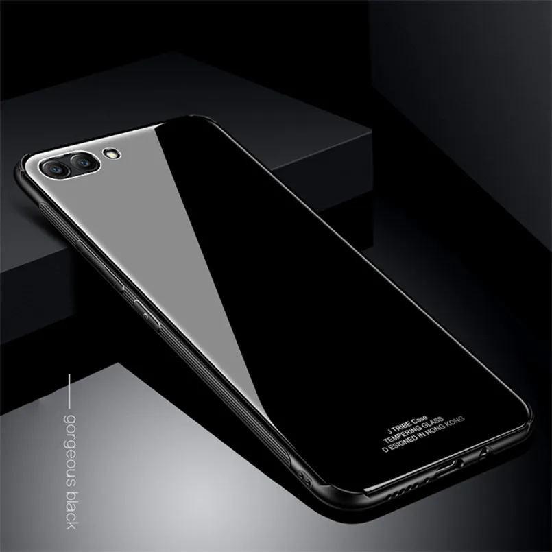 Чехол для Huawei Honor 10 роскошный тонкий глянцевый чехол из закаленного стекла с