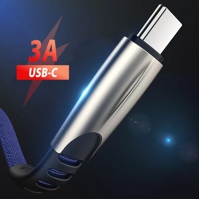 3A кабель быстрой зарядки USB Type C 3 м Usb Тип Usbc Быстрый зарядный для Samsung A70 A50 Huawei Nova 5z |