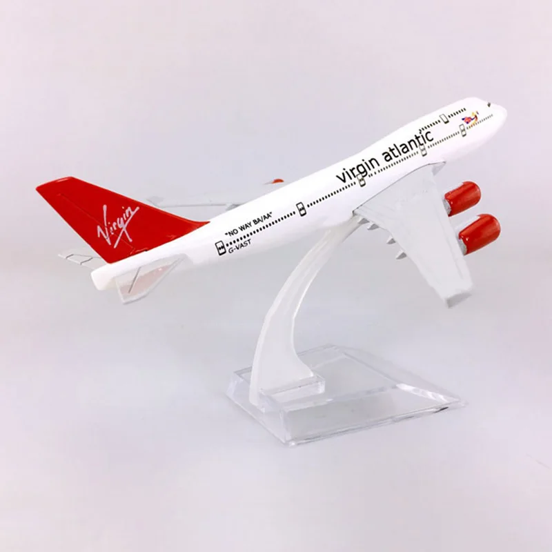 16 см 1:400 Boeing B747-400 модель британская Virgin Atlantic авиакомпания с базой Airbus металлический сплав самолет Коллекция ребенок подарок