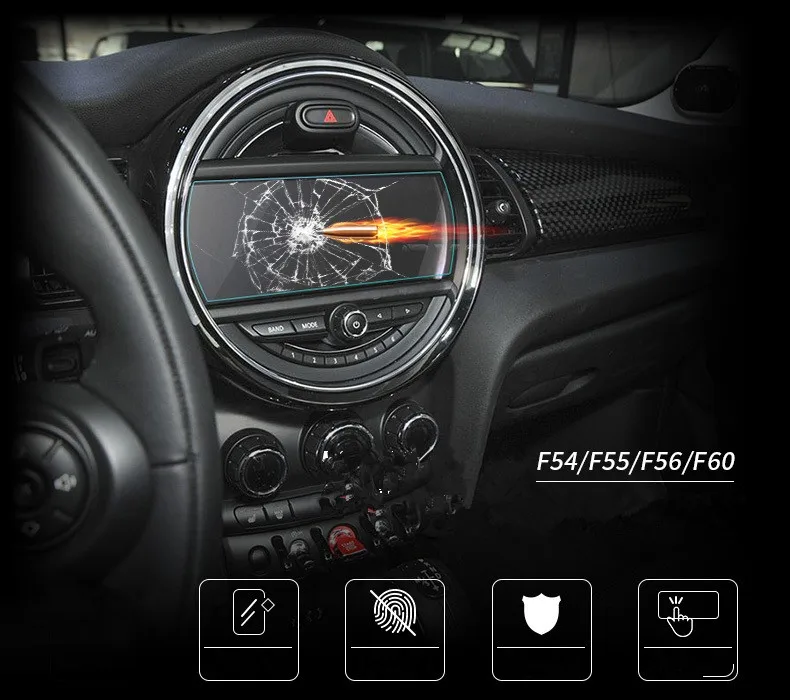 Прозрачная защитная пленка из закаленного стекла для Mini Cooper 6 5 &quotgps метр