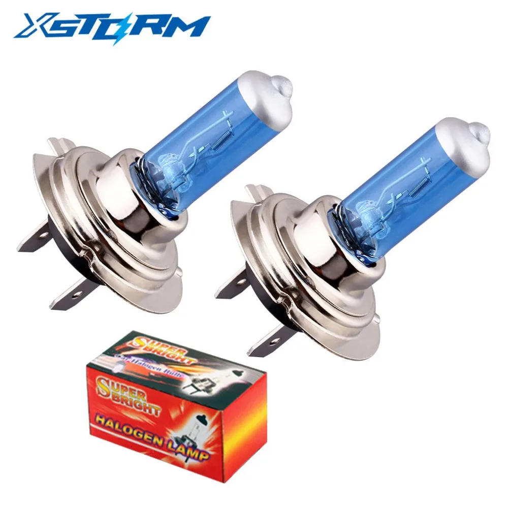 

2pcs H7 55W 12V Halogen Bulb Super 5000K White Fog Lights High Power Car Headlight Lamp Car Light Source Car Styling parking