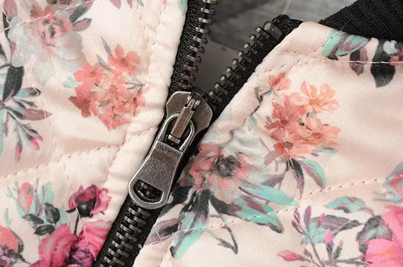 The new autumn and winter 2014 women's European Grand Prix Quilted floral prints casual cotton quilting | Женская одежда
