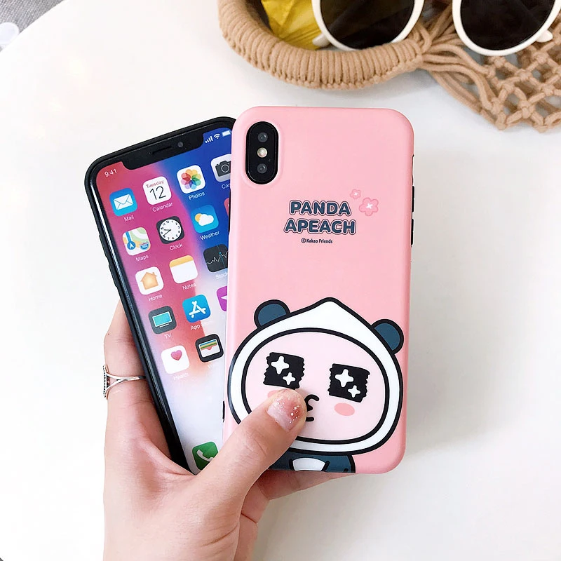 Мода мультфильм Симпатичные чехлы для телефонов iphone 6 7 8 плюс Пары Забавный