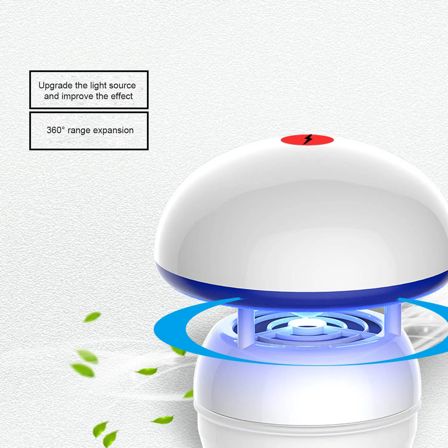 Behogar питаемые через USB порт сосать Электрический тихий светодиодный комаров