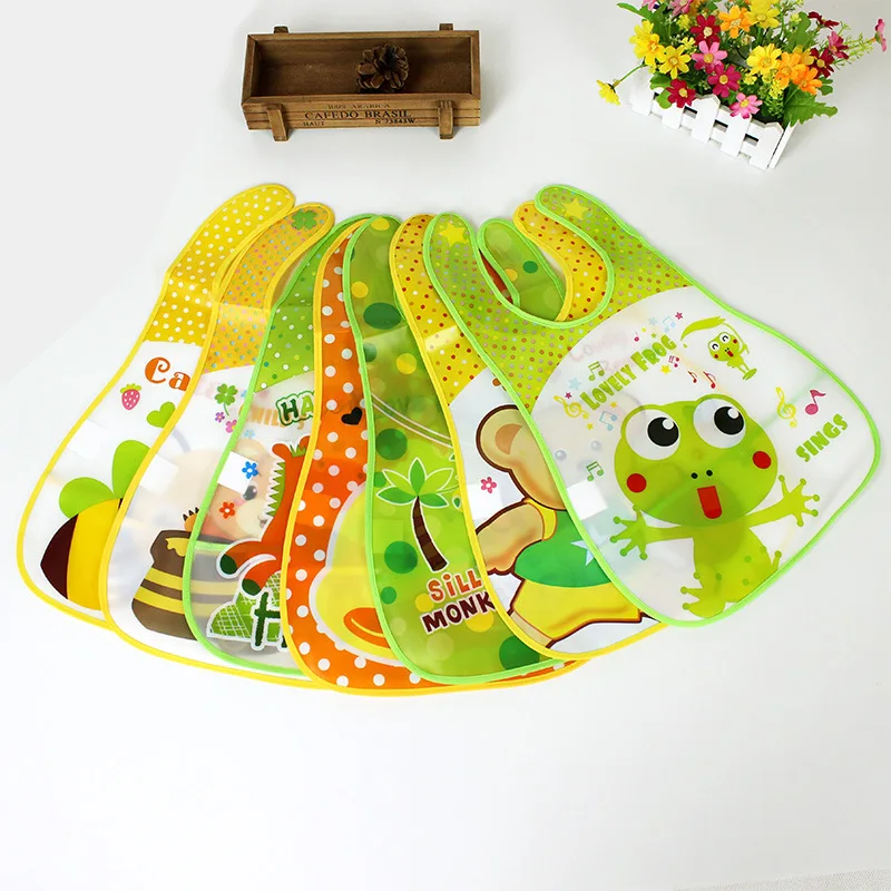 Three dimensional water towel baby feeding pocket EVA Bib Apron waterproof clothing new style | Детская одежда и обувь