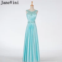 janevini elegant long prom dresses 2019 beaded gala jurk pearls appliques formal evening dress a line floor length party gowns