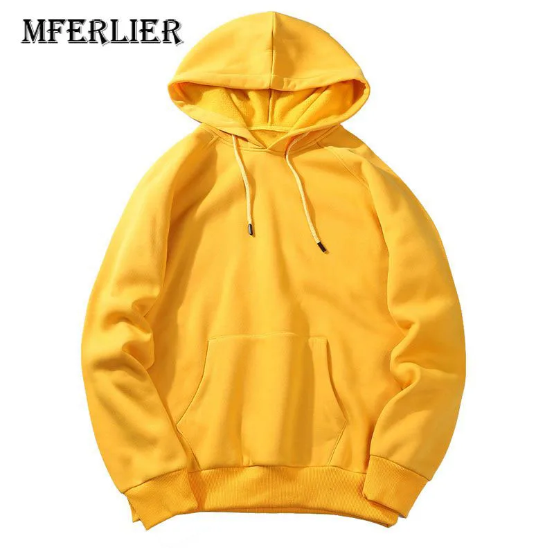 Золотой MFERLIER осень весна мужские толстовки 5XL 6XL 7XL бюст 137 см плюс размер свободные 9 цветов Большие размеры толстовки мужские - Цвет: Золотой