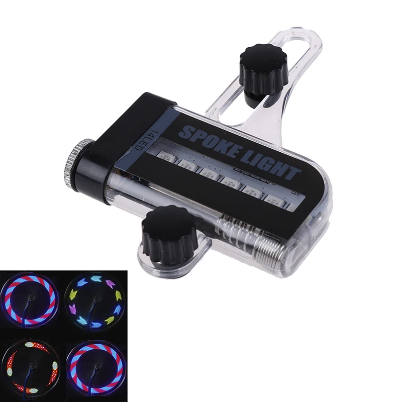 Новый двухсторонний 14 LED мотоцикл велосипедный велосипед спицевый свет