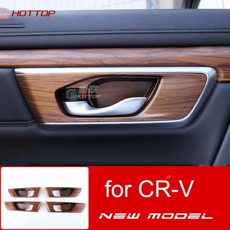 Панель панели салона под дерево HOTTOP для HONDA CR V CRV 2017 2018 5th Gen AT(LHD и RHD)