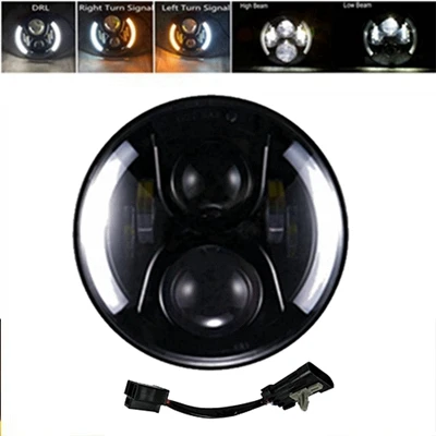Black halo B model Yait 1 шт. светодиодный светильник на голову s " 7 дюймов круглый светильник для вождения мотоцикла для мотоцикла Touring Electra Glide - Цвет: Black halo B model