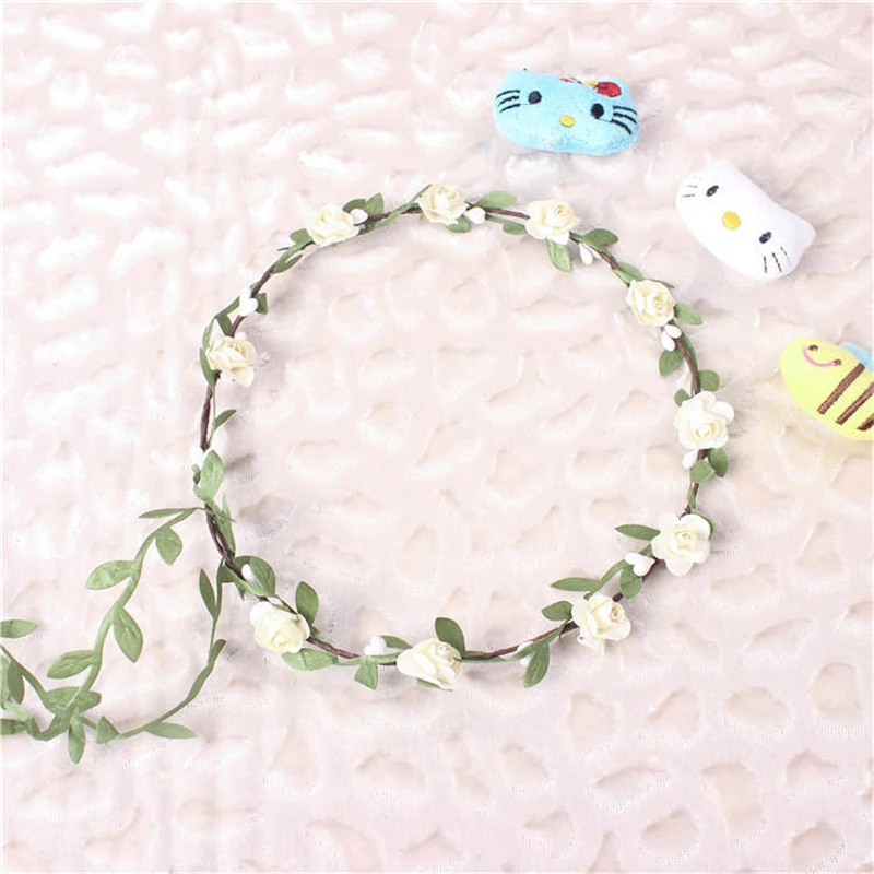 Детская повязка на голову с цветами для маленьких девочек ушками детей