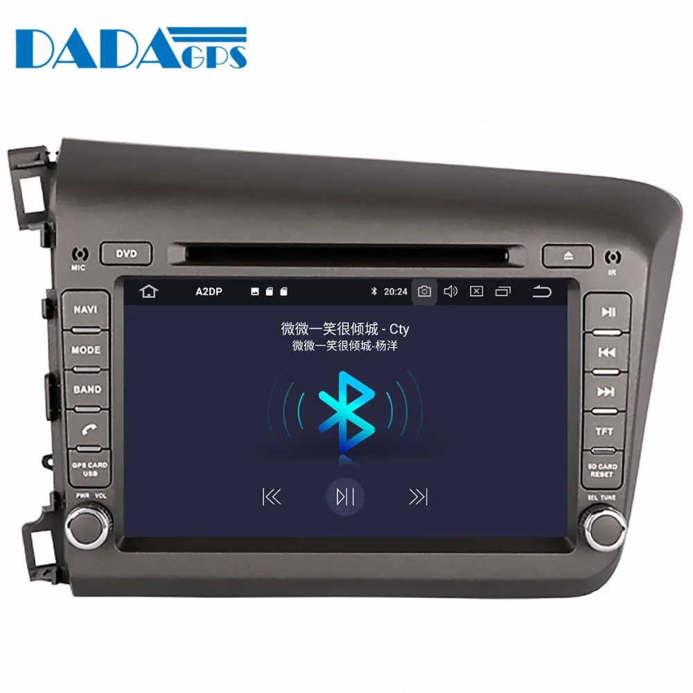 Новейший автомобильный мультимедийный DVD плеер Android 9 0 магнитола для Honda Civic left 2012