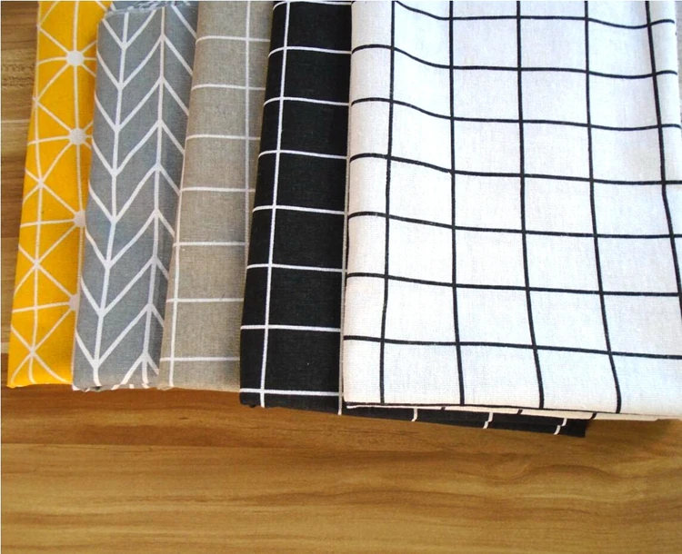 Бесплатная доставка ткань из хлопка и льна холст 57 дюймов широкий qym принт 5