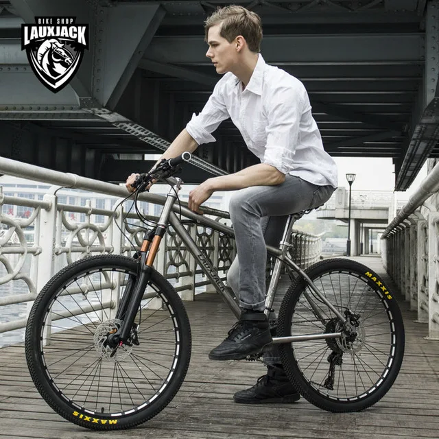 LAUXJACK горный велосипед titanium frame 30 скоростей Shimano M610 гидравлические тормоза 26 &quot/27