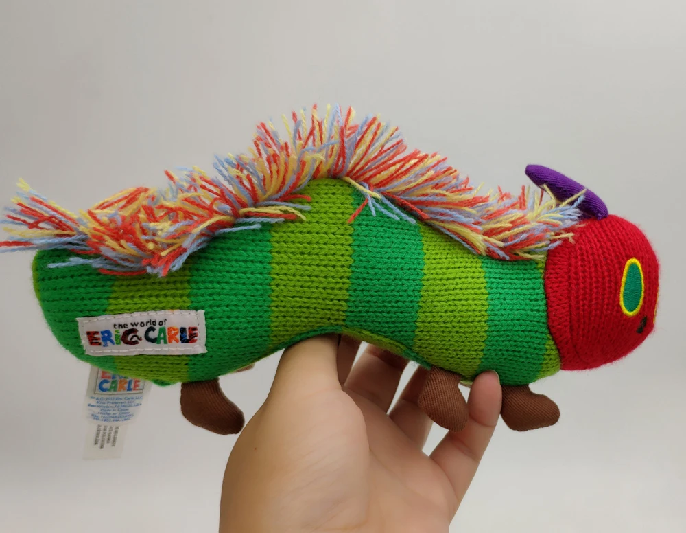 Аутентичный с 3 разными узорами Очень голодная гусеница Эрик Карл Sstuffed плюшевые