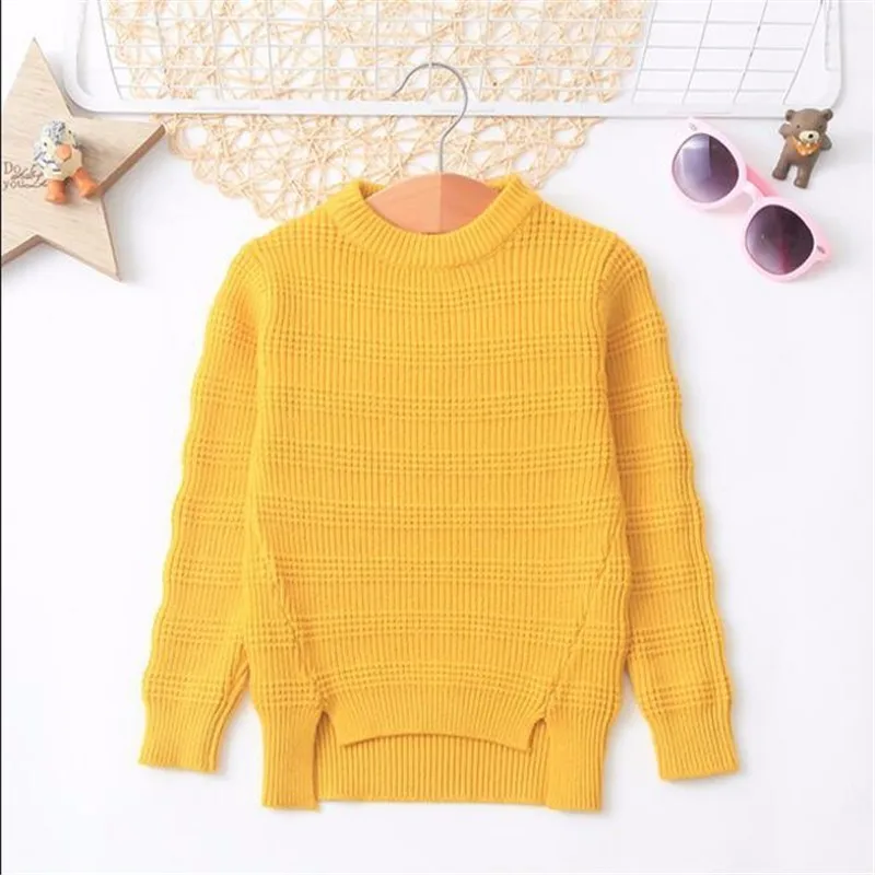 Ali1455G LILIGIRL/однотонный детский вязаный свитер для девочек и мальчиков, шерстяной кашемировый топ, новинка года, Осенняя детская теплая зимняя одежда - Цвет: Ali1455G