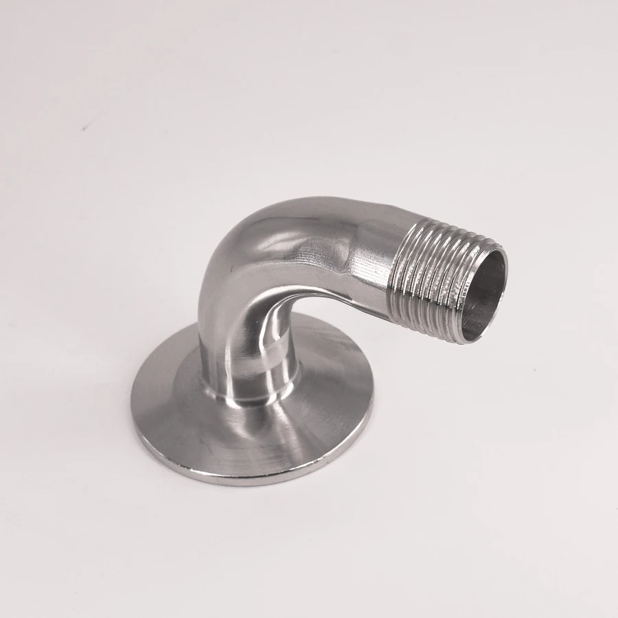 1," Tri Clamp x 1/2" BSPT мужской 90 градусов локоть SUS 304 нержавеющая сталь санитарный фитинг для труб для домашнего варения пива вина