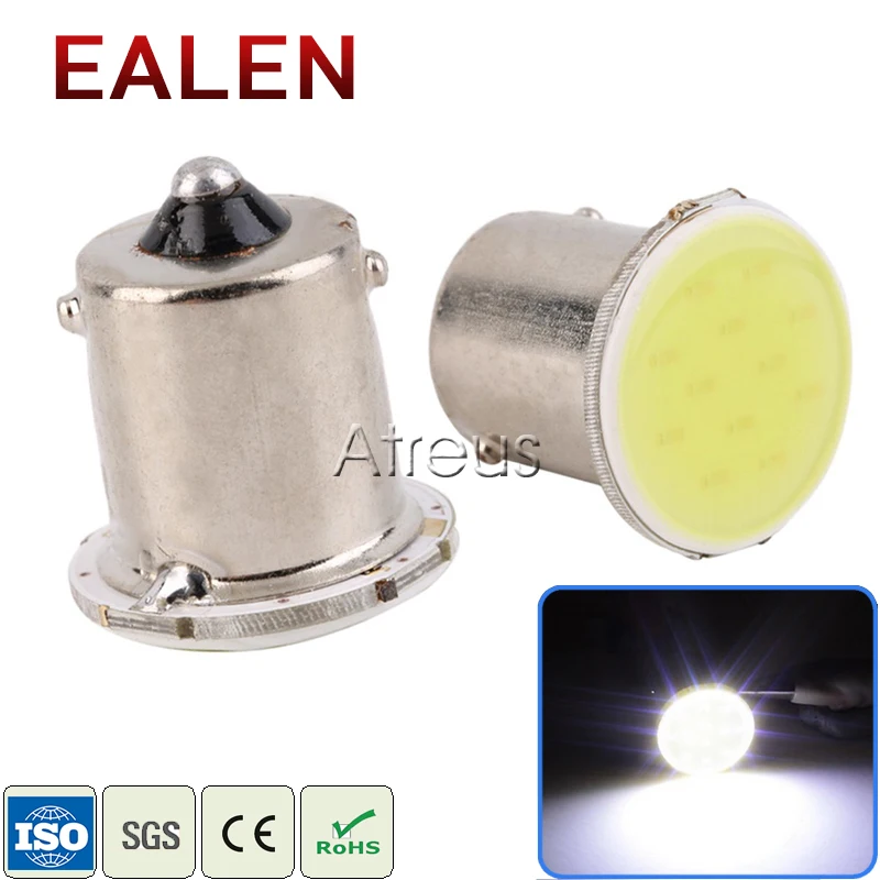 EALEN 2X 12V Car LED 1156 COB parking Reverse Backup Light Auto car Lamp Bulb White DC Clearance lights Automobiles accessories |