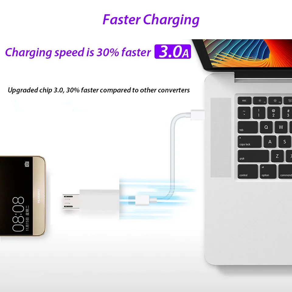 Короткое зарядное устройство Micro USB 25 см длиной 2 м/3 м с кабелем для Oukitel C8 Leagoo Kiicaa