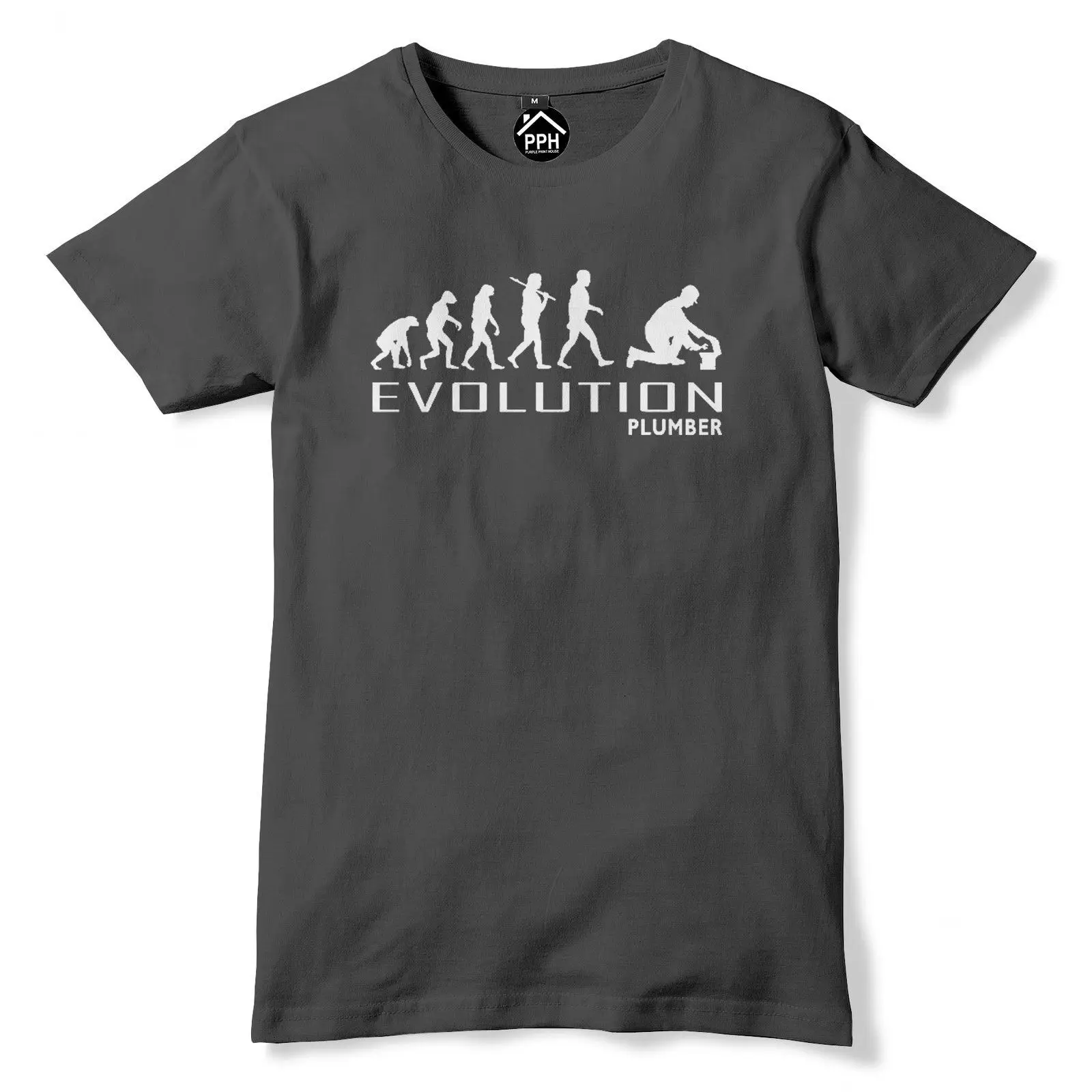 Evolution of PLUMBER Футболка мужская женская забавная сантехника день отцов PT13