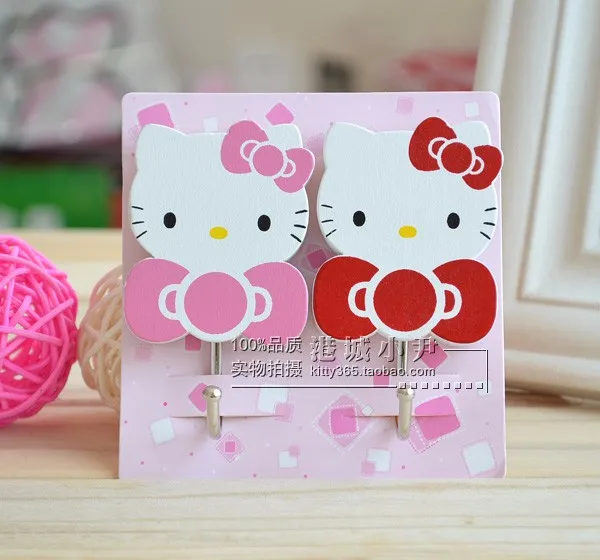 Kawaii Kitty Cat деревянный крючок настенный шкаф вешалка для дома. Дверные Крючки для кухни и ванной Органайзер для сумок одежды
