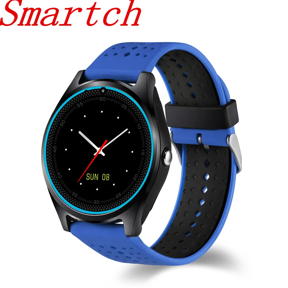 Умные часы Smartch V9 reloj inteligente с sim-картой Смарт-часы фитнес-трекер спортивные для