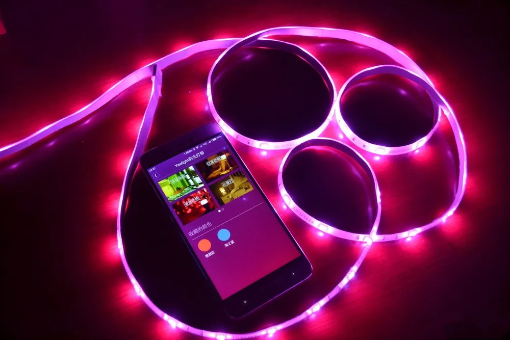 Xiaomi Yeelight оригинальная умная светодиодная подсветка RGB световая полоса плюс WiFi Пульт дистанционного управления 16 миллионов цветов Гибкая интеллектуальная Scen Прямая поставка