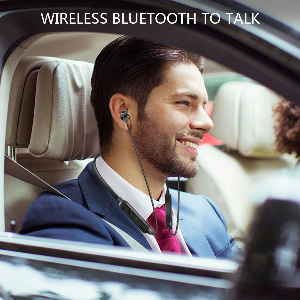Bluetooth наушники беспроводные можно использовать 20 часов гарнитура Спорт висит шеи