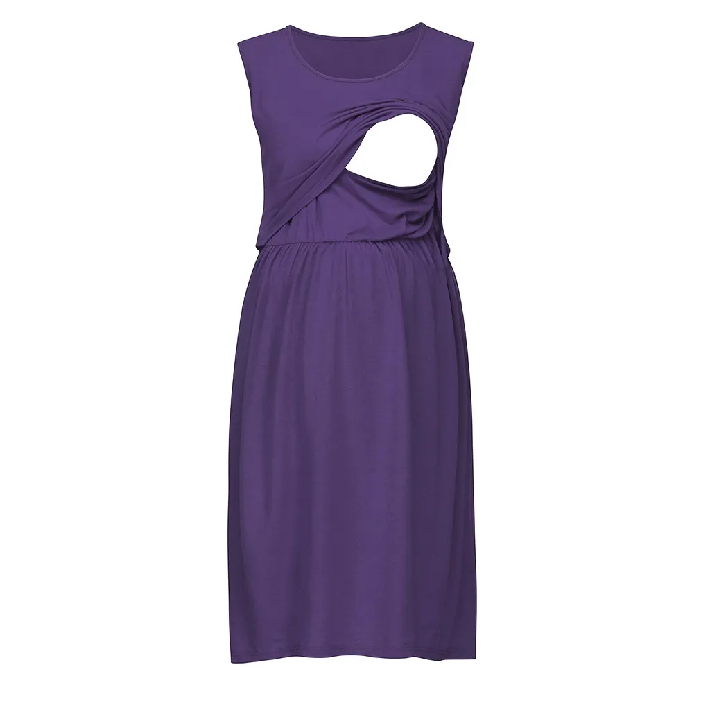 Женское платье для грудного вскармливания с коротким рукавом удобная ночная