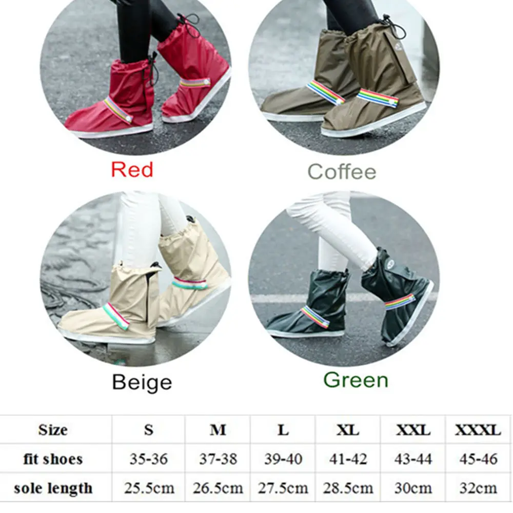 Чехлы для обуви от дождя водонепроницаемые защитные чехлы многоразовые размеры