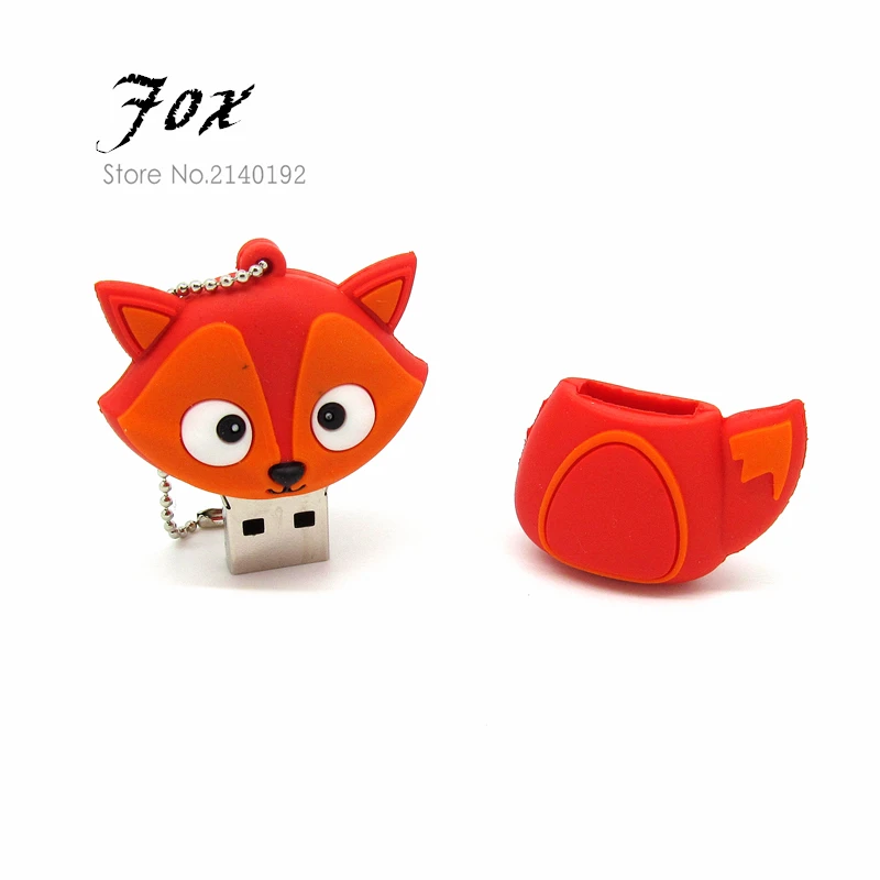 Модный милый usb флеш-накопитель в виде животного Сова/пингвин/лиса/пчела флешка