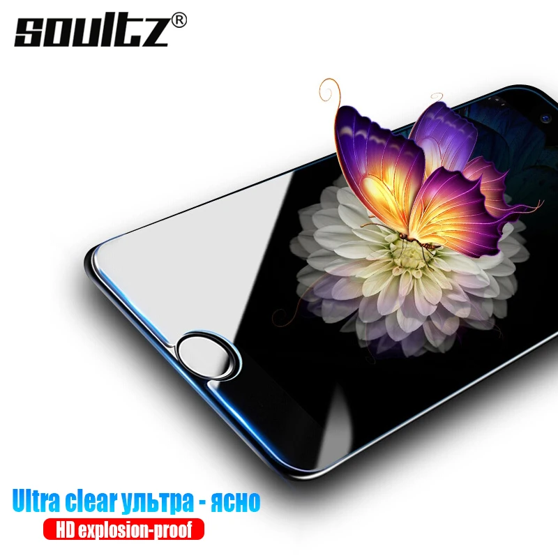 Твердое закаленное стекло Soultz для iPhone 7 plus защита экрана с покрытием прозрачное