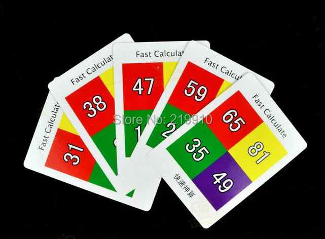 Бесплатная доставка набор волшебных карт быстрого расчета 3 шт./лот-карты для