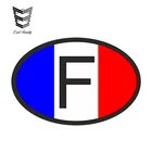 EARLFAMILY 13 см x 9,1 см Стайлинг автомобиля F Франция код страны овал с французским флагом наклейка на шлем автомобиля водонепроницаемые аксессуары