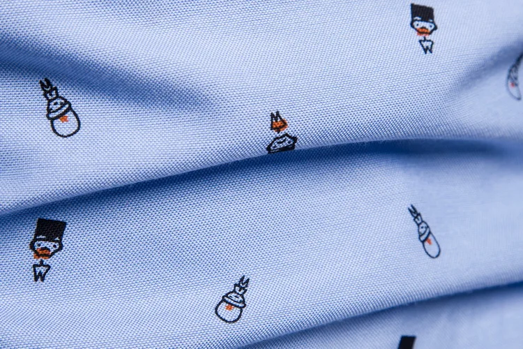 2018 весна и осень новая модная рубашка Для мужчин мультипликационный принт с