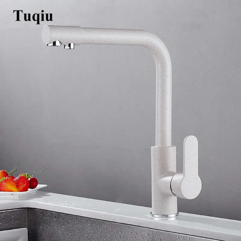 

Sink Faucet 3-way brass kitchen faucet black/oatmeal bathroom faucet kitchen water fountain tap water tap